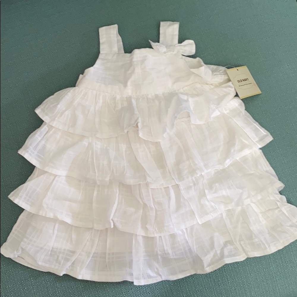 Ruffled White Old Navy Dress